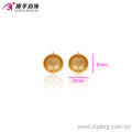 29848 Promotion simply fine jewelry circle stud earrings gold plated copper alloy earrings for ladies